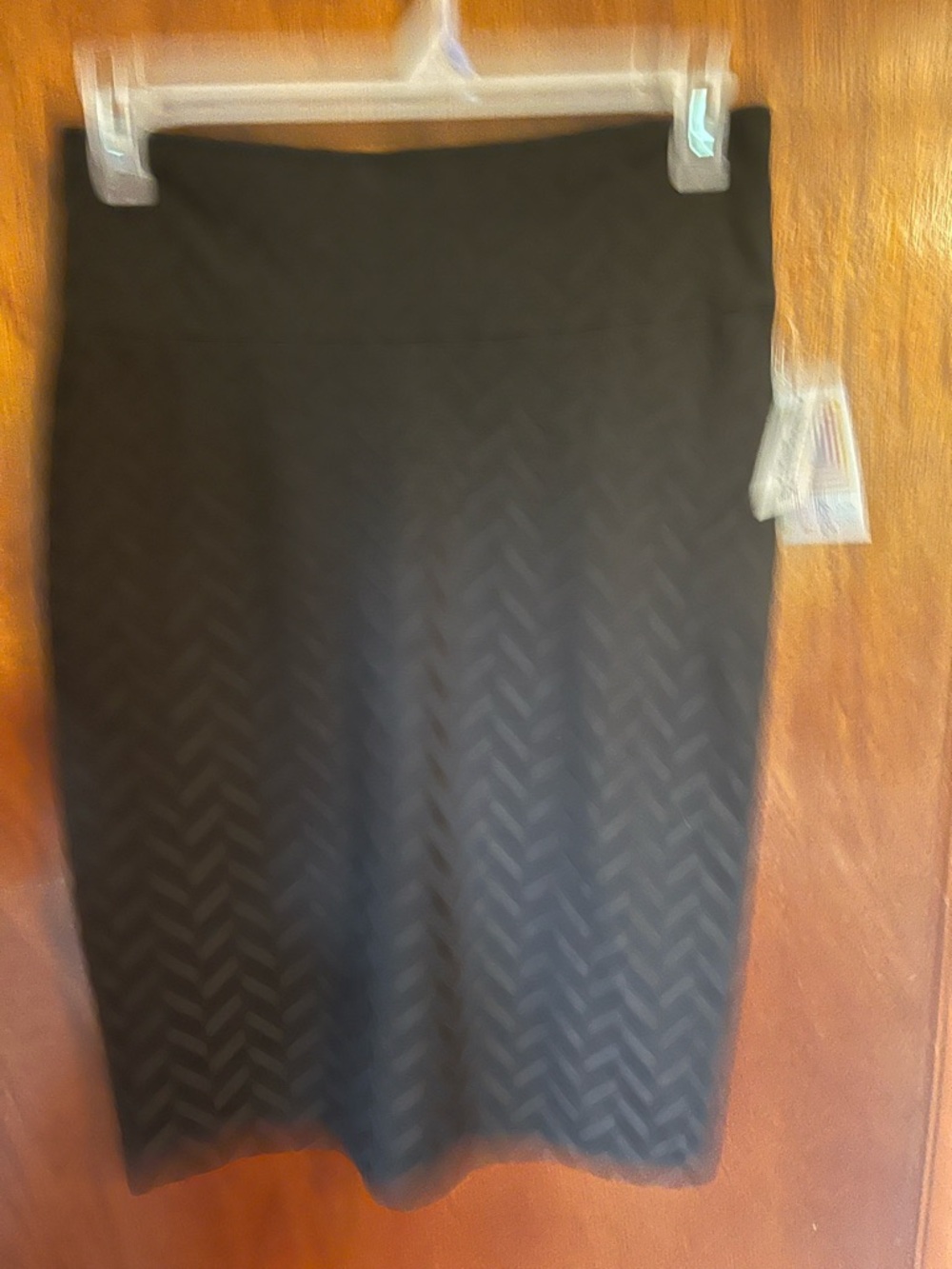 LuLaRoe Black Chevron Pencil Skirt